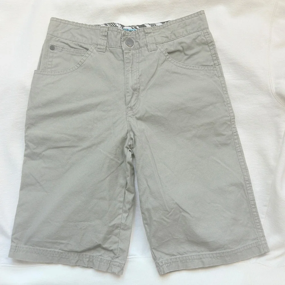 Shaun White Cargo Shorts Kids Size 12 Gray Excellent Skater Adjustable Waist